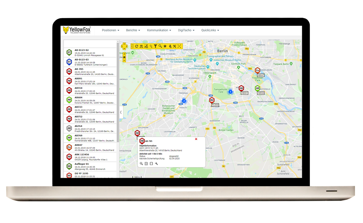 Objektverwaltung Karte