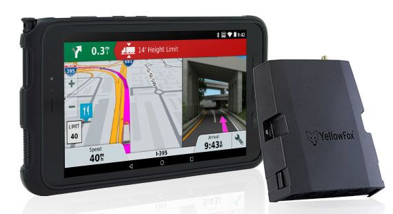 Moderne Kommunikation Telematikhardware mit Samsung Galaxy 3 Active Tab